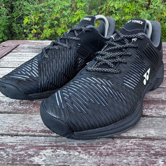 YONEX SONICAGE 2 TENNIS SHOES (BLACK) Men's US 6.5 - Women's 8 - EU 39 - Picture 4 of 8